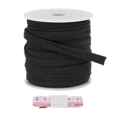 Flat drawstring cord 12mm - flat,